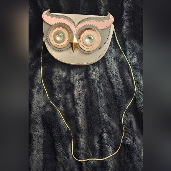 Rare NEW Kate Spade Limited Edition "Blaze A Trail" Crystal Eye Owl Crossbody - Picture 12 of 16